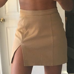 vintage tan sporty skirt